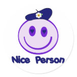 Nice Person Smiley stickers