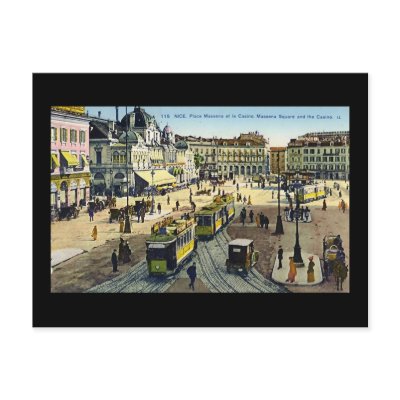 Nice, Place Massena et le Casino Postcards by gregoryolney2