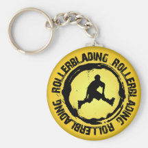 Nice Rollerblading Seal Key Chain