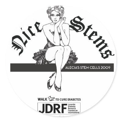 "Nice Stems" Round Sticker by mcproject2600