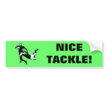 Nice tackle,Rugby bumper stickers