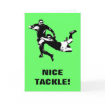 Nice tackle,Rugby Greeting Cards