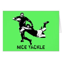 Nice tackle,Rugby Cards