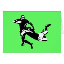 Nice tackle,Rugby Greeting Card