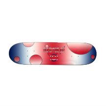 Nice to Meet You! Britain Flag Colours Pop Art Skate Boards