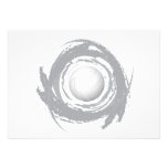 Nice Volleyball Circular Grunge 1 Invitation