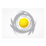 Nice Volleyball Circular Grunge 2 Personalised Invite