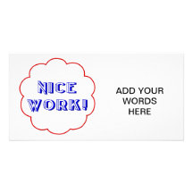 Nice work! personalized photo card