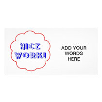 Nice work! personalized photo card
