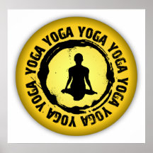 Nice Yoga Seal Posters