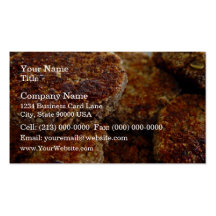 Nicely Grilled veggie patties Business Card Template