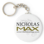 Nicholas Max Olive Green Stamp keychains