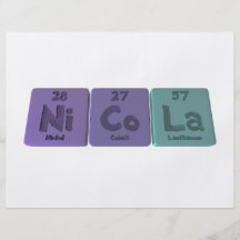 Nicola  as Nickel Cobalt Lanthanum Personalized Flyer