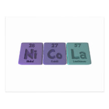 Nicola  as Nickel Cobalt Lanthanum Postcards