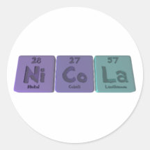 Nicola  as Nickel Cobalt Lanthanum Sticker