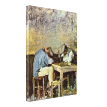 Nicolae Grigorescu - Two drunks Gallery Wrap Canvas