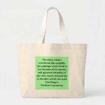 nicolaus copernicus quote canvas bags