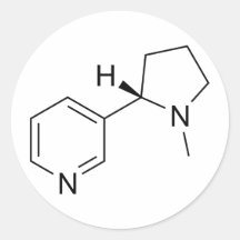Nicotine-Molecule Sticker