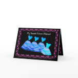 NIECE - Flower Girl Invitation - BLUE Gowns cards