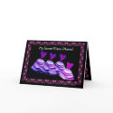 NIECE - Flower Girl Invitation - PURPLE Gowns cards