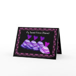 NIECE - Flower Girl Invitation - PURPLE Gowns cards