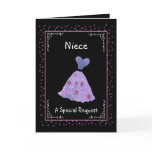 NIECE - Junior Bridesmaid - Purple Flowered Dress