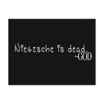 NIETZSCHE IS DEAD - GOD POST CARDS