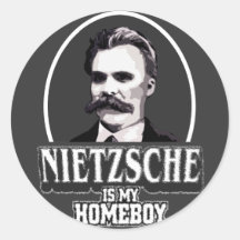 Nietzsche Is My Homeboy Stickers