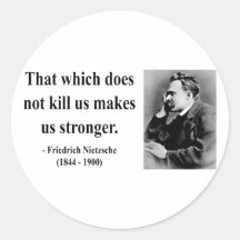 Nietzsche Quote 5b Round Stickers