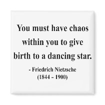 Nietzsche Quote 6a Refrigerator Magnet