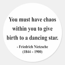 Nietzsche Quote 6a Round Stickers