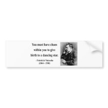 Nietzsche Quote 6b Bumper Sticker