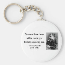Nietzsche Quote 6b Key Chain