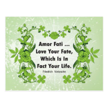 Nietzsche Quote Love Your Fate ... Post Cards
