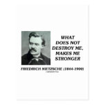 Nietzsche What Does Not Destroy Me Makes Stronger Postcards