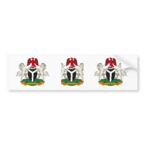 Nigeria Coat of Arms Bumper Sticker