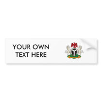 Nigeria Coat of Arms Bumper Stickers