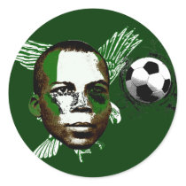 Nigeria Eagles Angola 2010 fans gifts Round Stickers