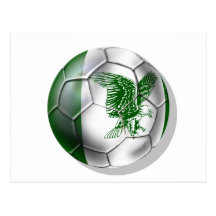 Nigeria Soccer T-shirts Postcards