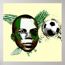 Nigeria Soccer T-shirts Poster