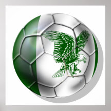 Nigeria Soccer T-shirts Print