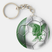 Nigeria Super Eagles Soccer team fans ball Keychain