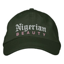 Nigerian Beauty Custom Hat Embroidered Hat