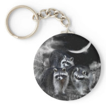 Night Bandits Art Keychain