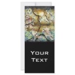 Night Birds Silk Art Painting Customised Rack Card