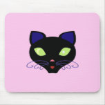 Night Cat Mouse Pad