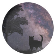 Night Cat Plate