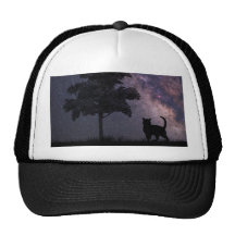 Night Cat Trucker Hat