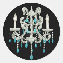 NIght Chandelier ~ 20 Sticker Wedding Date