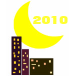 night city moon card 2010 t-shirts